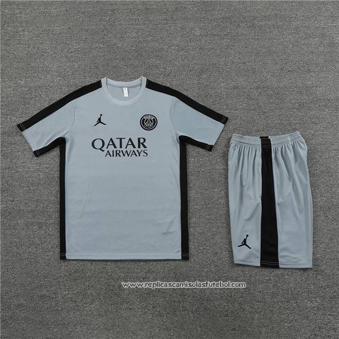 Fato de Treino
 Paris Saint-Germain Jordan 2023-2024 Manga Curta
 Cinza
 - Calcas Curta
